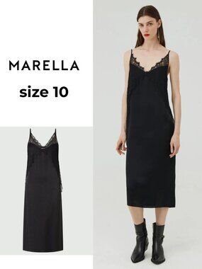 MARELLA Black Lingerie Dress size 10